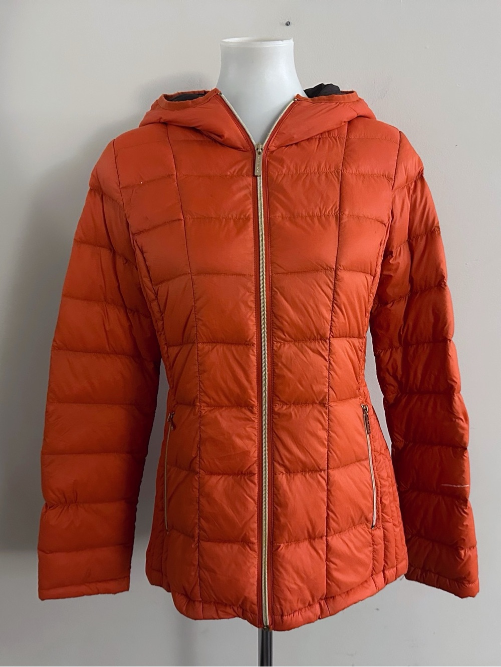 Michael Michael Kors Down Feather Hooded Puffer Jacket Fall Cabincore Ski